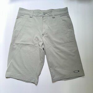 MENS OAKLEY SHORTS | 30W | LIGHT GRAY | PRE-OWNED